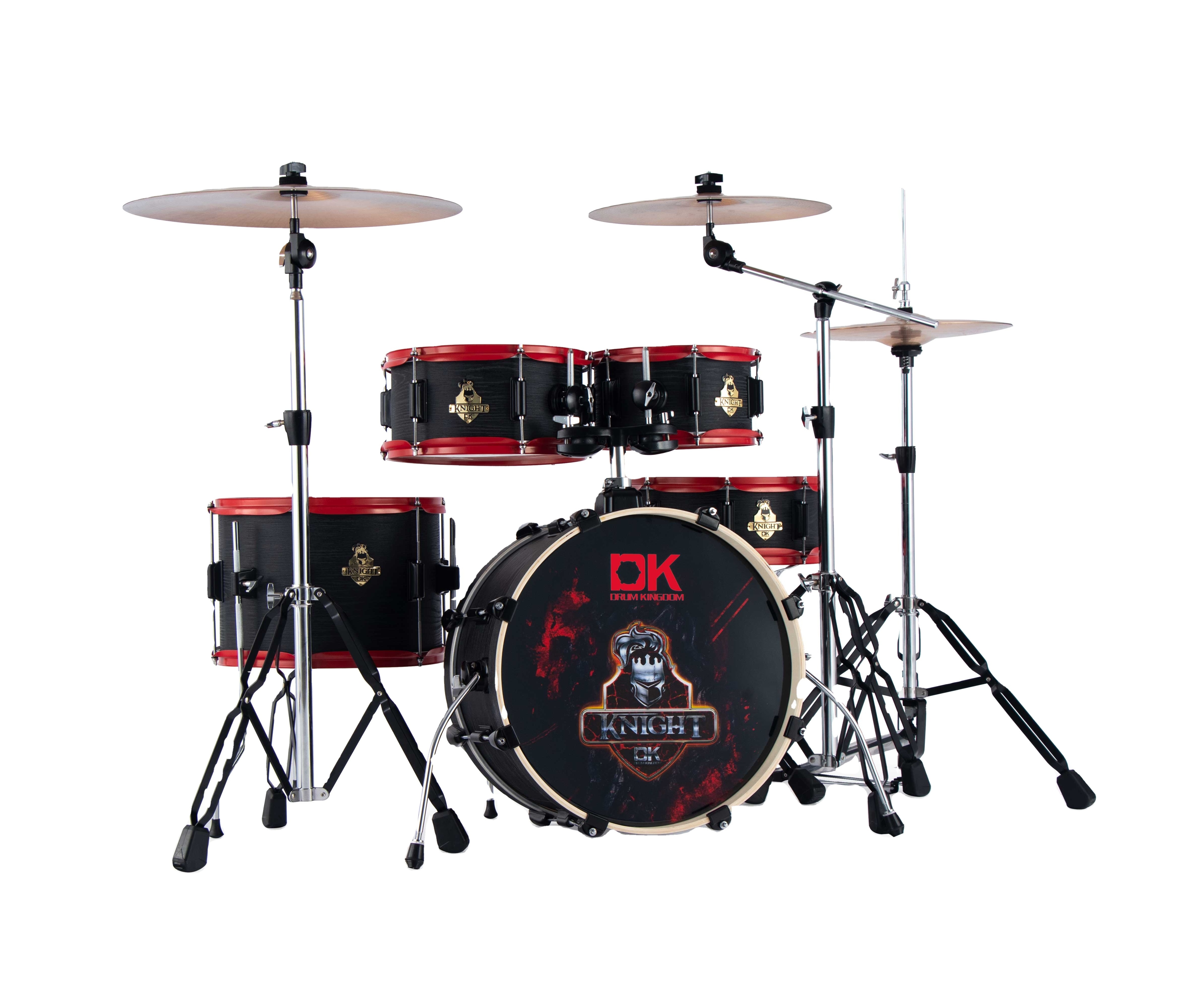 DK brand  Knight series 18''  PVC wrap rolling Drum Sets with cymbal stands