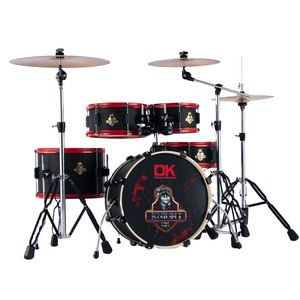 DK brand  Knight series 18''  PVC wrap rolling Drum Sets with cymbal stands