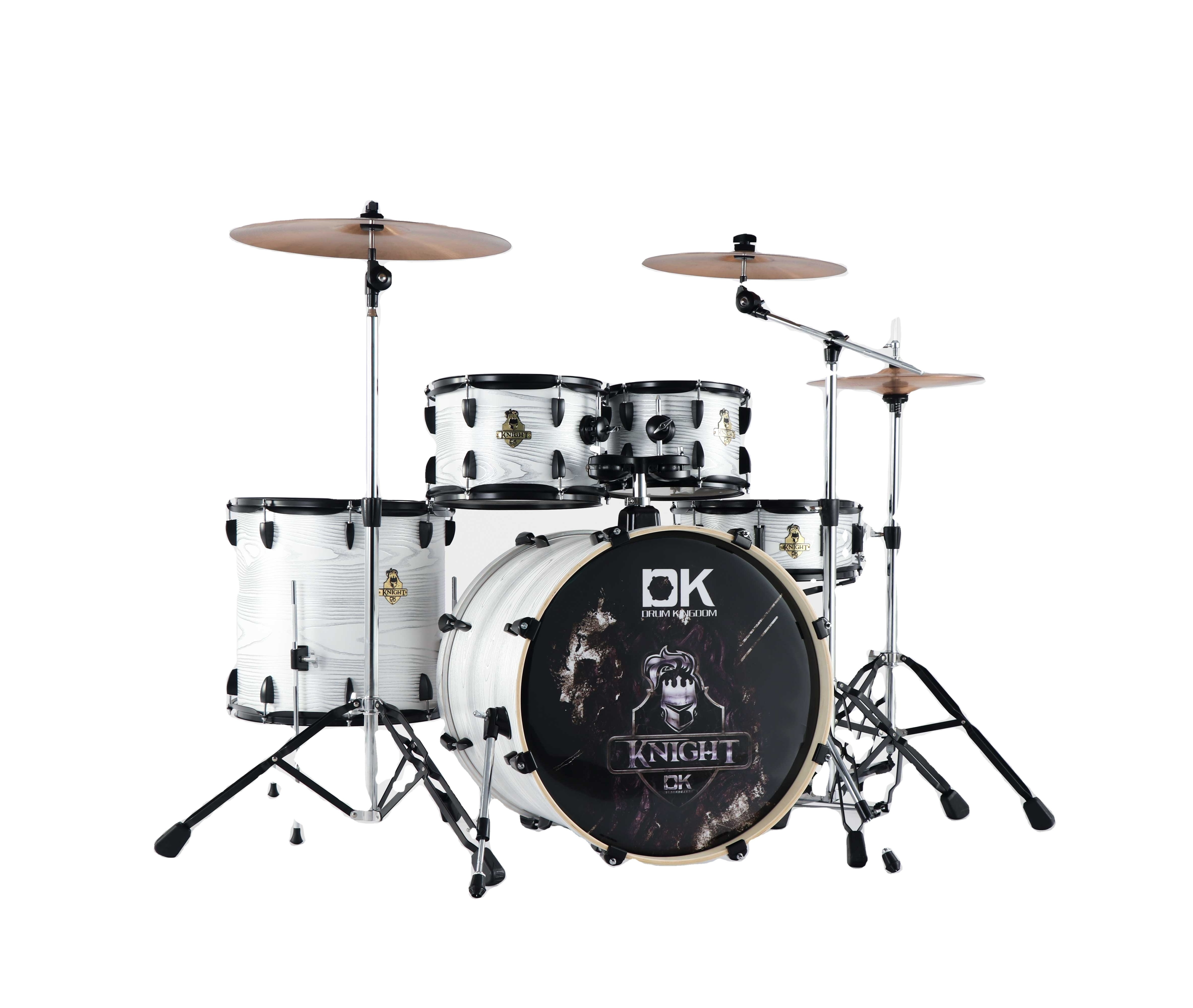 DK brand  Knight series 22'  PVC wrap rolling Drum Sets with cymbal stands