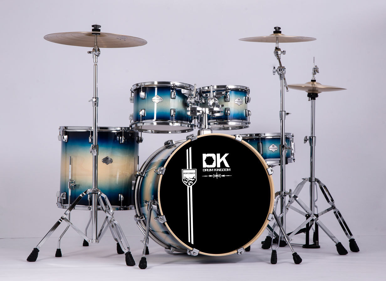 Wholesale 5 Pieces Jazz Musical Instrument Beginner Cheap Price Best professional drum set manufacturers acoustic drum kit