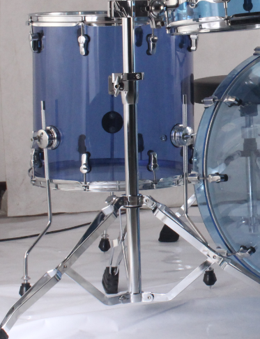 Good quality transparent acrylic acoustic musical instrument drum set