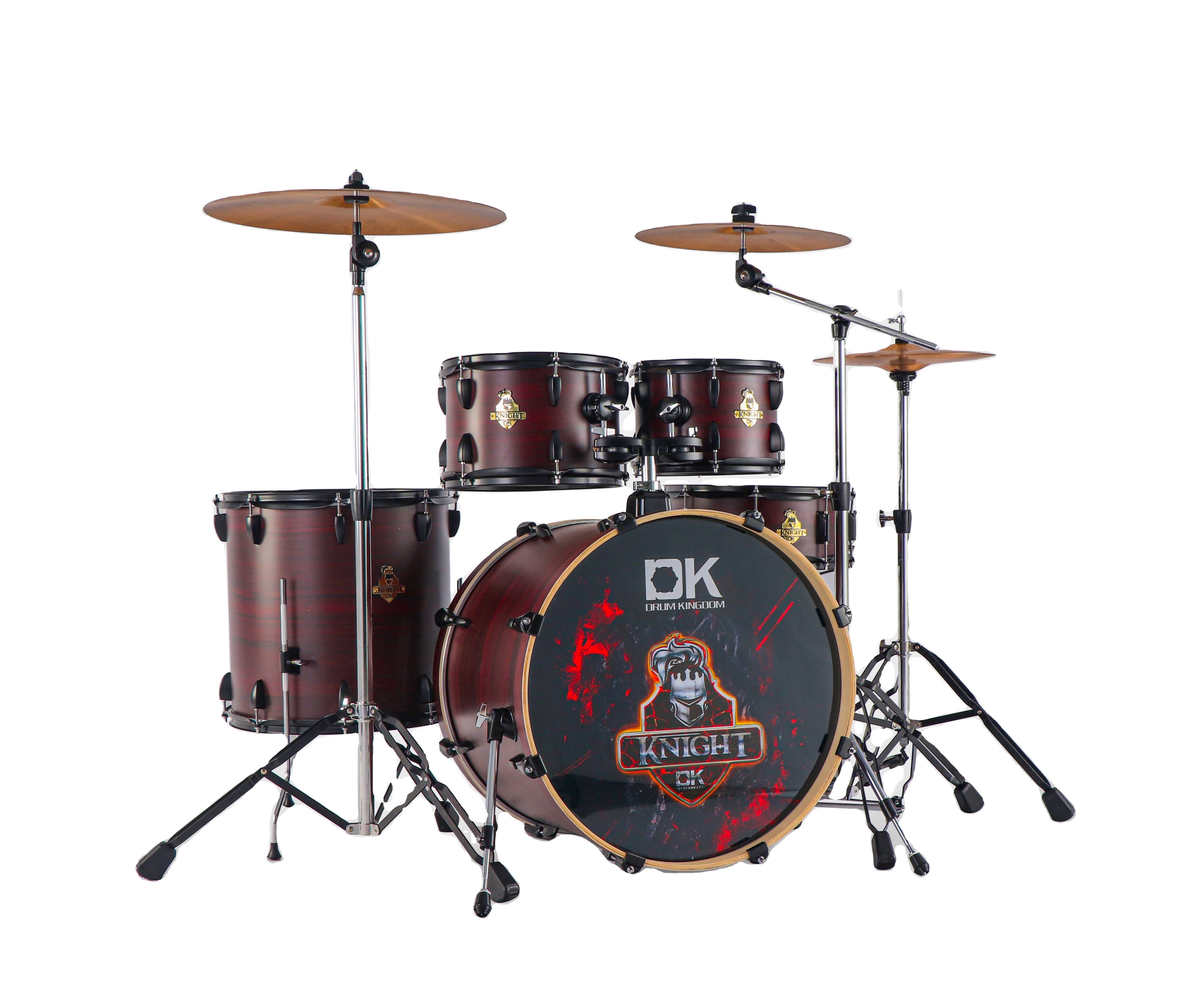 DK brand  Knight series 22'  PVC wrap rolling Drum Sets with cymbal stands