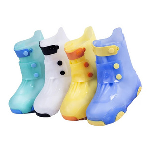 2024 new KIDS 4 color RAIN boot WATERPROOF SHOES cover Children's Rain Boots Accessories