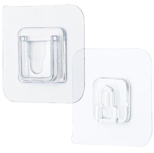 Double-Sided Adhesive Wall Hooks Hanger Strong Transparent Hooks Suction Cup Sucker Wall Storage Holder For Kitchen Bathroom