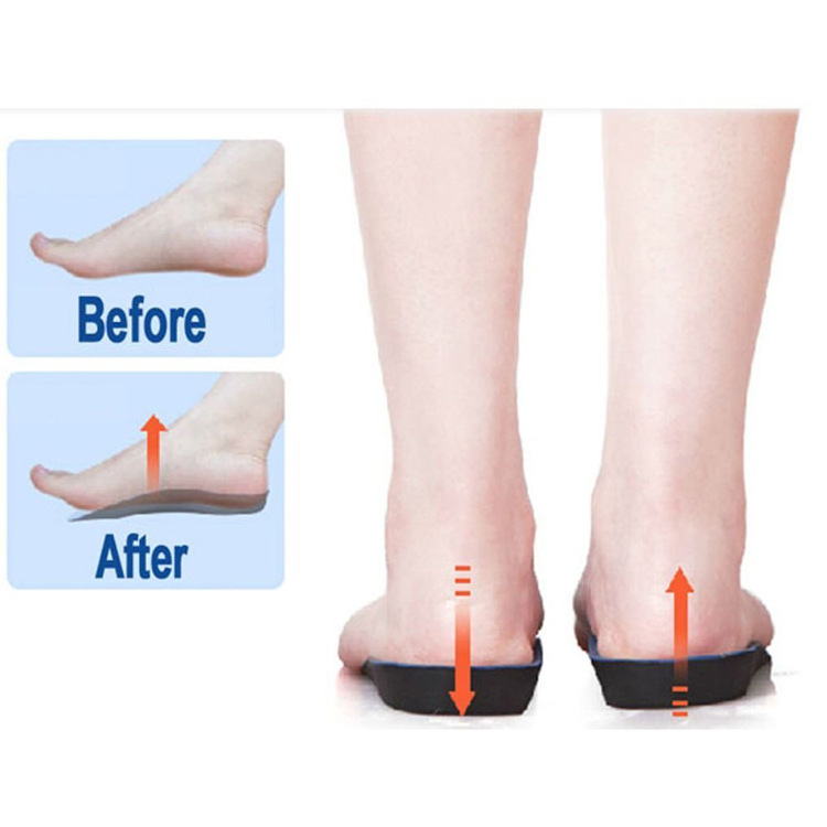 1 Pair EVA Flat Foot Orthotics Arch Support Half Shoe Pad Orthopedic Insoles Foot Care for Men and Women