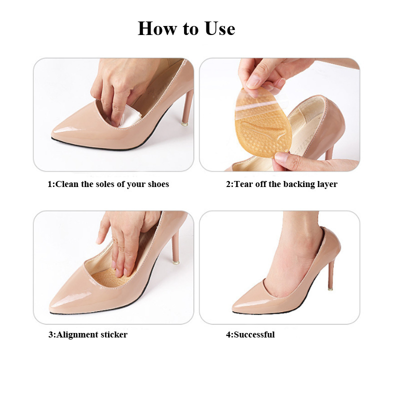 Metatarsal Pads Women Heel Inserts for Women Ball of Foot Cushions All Day Pain Relief and Comfort One Size Fits Shoe Inserts