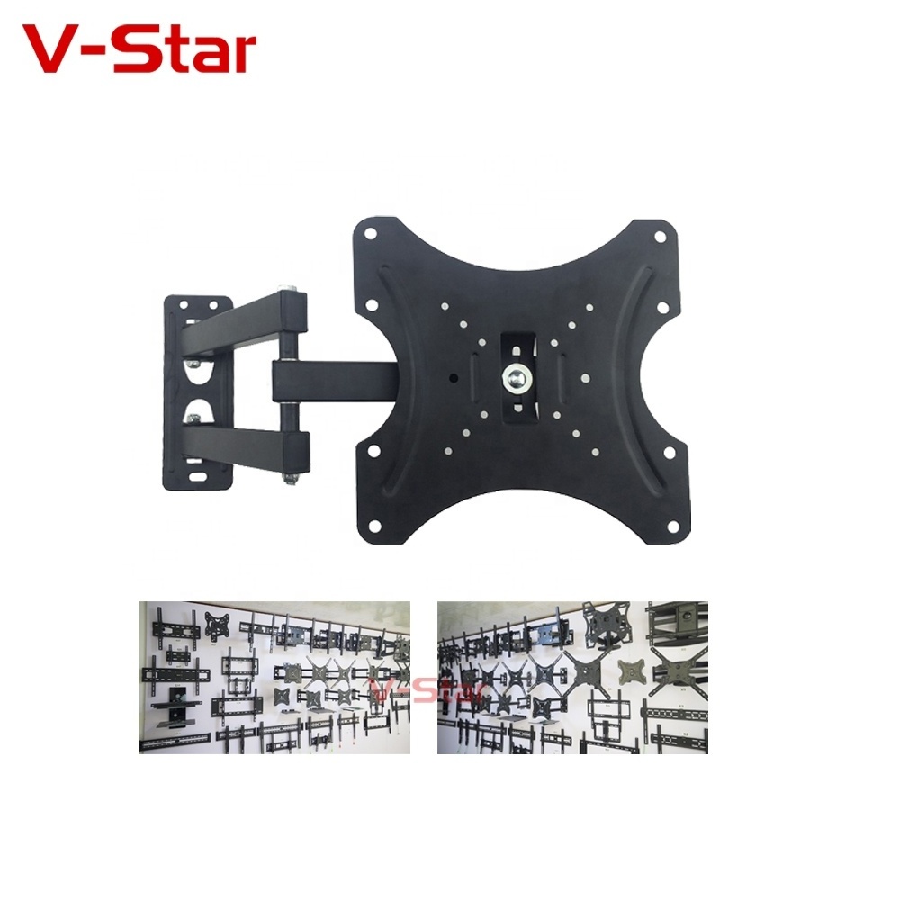 V-STRA Modern set 180 degrees 14 32 inch Single Arm tv mounting swivel  bracket tv stand