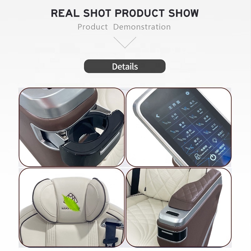 Luxury Vip Electric Auto Leather Seat For Tuning Mpv Limousine Van Minibus Motorhome Camper Van Sprinter Vito V250 Metris