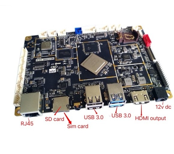 RK3399 android board for pos/touch monitor kiosk/ digital signage/ smart home and vending machine