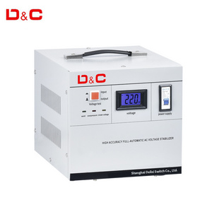 220V 2KVA 3KVA 5KVA Electric Home AVR Servo Generator Industrial Automatic Voltage Regulators/Stabilizers