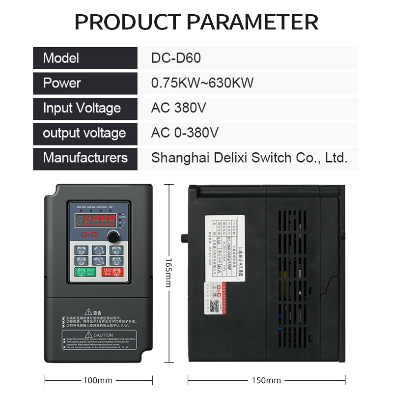 Variable Frequency Driver 3 Phase 380V 18.5 Kw 22 Kw vfd 50/60 Hz Ac Motor Inverter