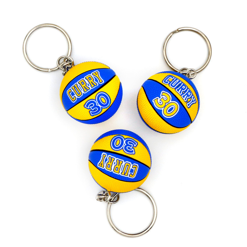 Good quality basketball mini model key holder Lakers keychain