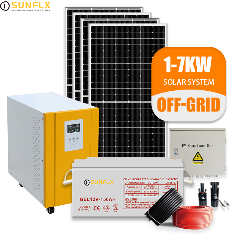 12v 500w complete home small solar panel energy storage system kit stand alone 1kw 2kw 3kw off grid solar power system for home