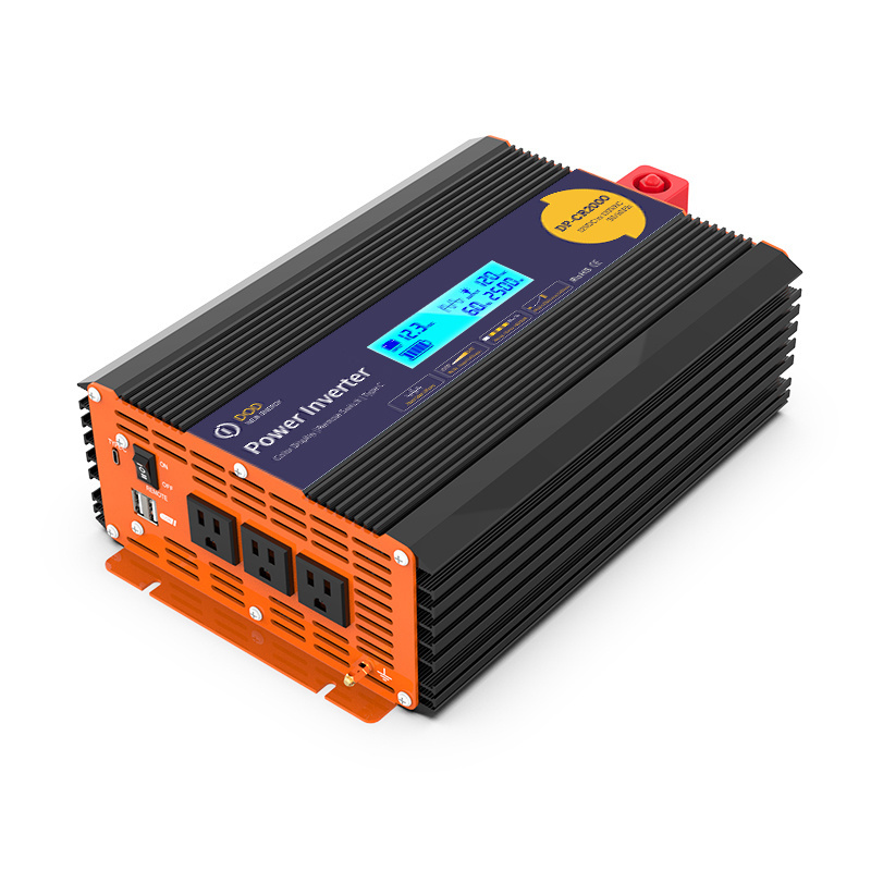 OffGrid inverters converters 2kva 2000w power inverter 120V 230V Pure Sine Wave 12V 24V 2Kw solar power inverter ups charger