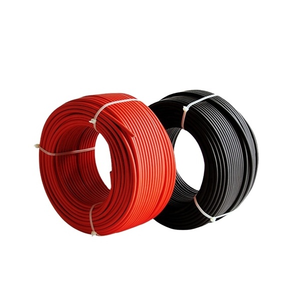 1000v 1500v ac pv wire cross section 1.5sq 2.5sq 4sq 6sq 10sqmm twin core solar panel system 2pfg1169 solar connector cable