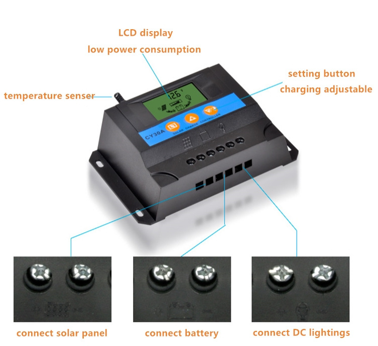 12v/24v CE pwm 2000w 24v dc digital timer solar water pump controller price outback solar panel charge controller