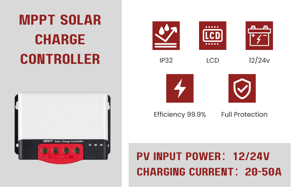 Sunflx 20a 10a mppt solar controller bluetooth wifi mppt solar power controller 30a 40a mppt 12v 24v solar charge controller