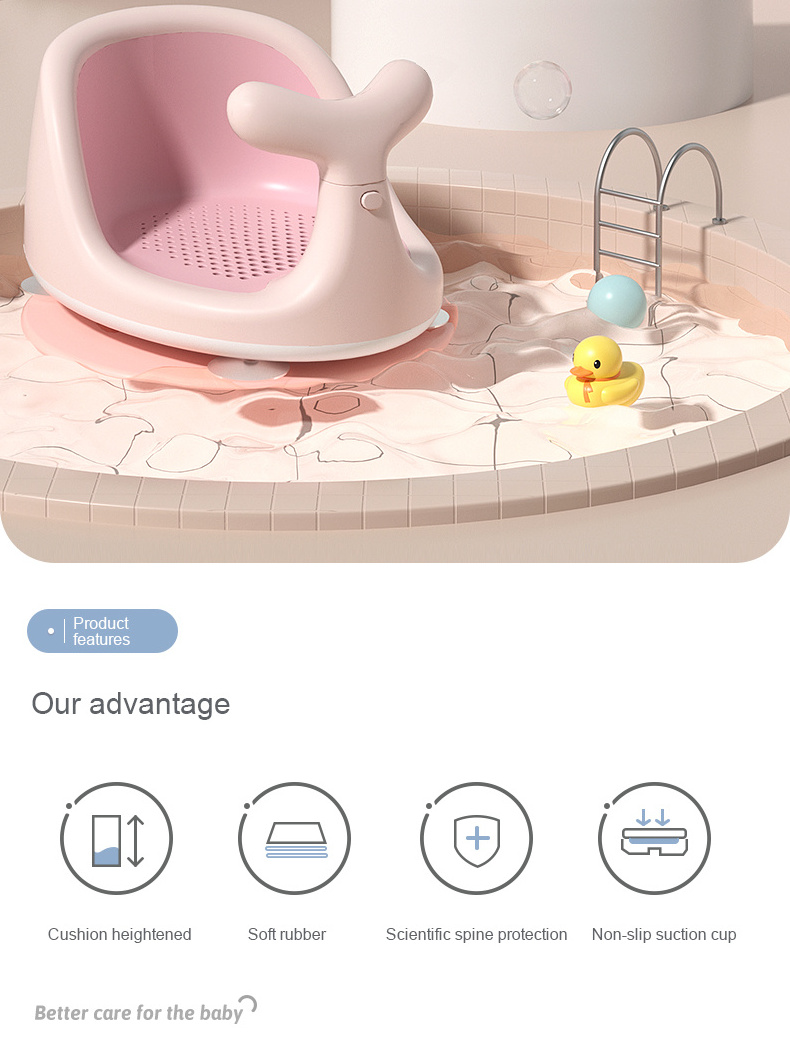 Newborn Bathtub For Kids Bathting Soft Bath Tub Children Bath Chair Plastic Baby Bath Seat