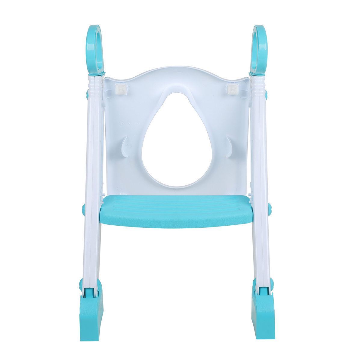 Fold baby toddler plastic potty chair training toilet trainer with handle ladder baby potty seat