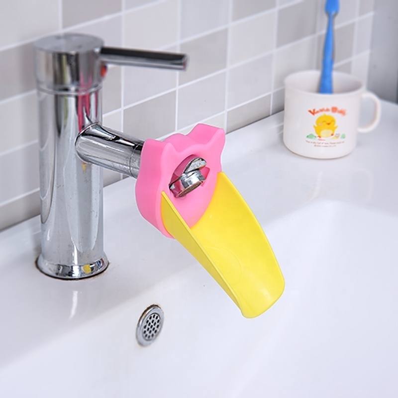 Baby Kids Animal Toys Water Tap Kid Bathroom Bathing Faucet Extender Washing Hand