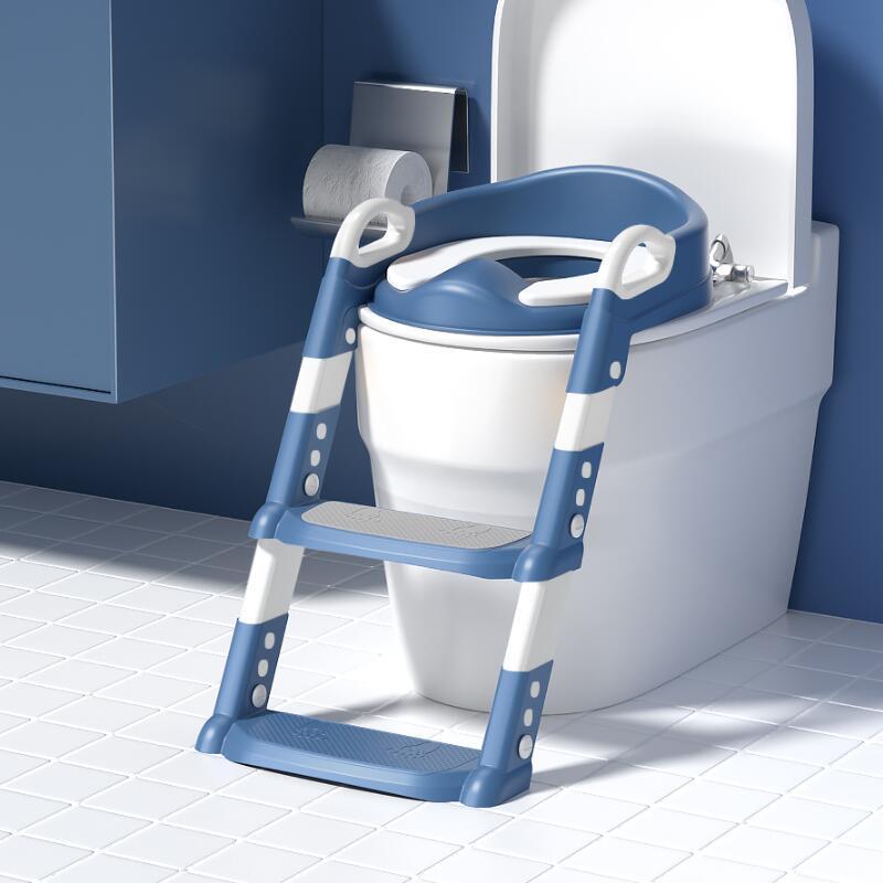 Foldable Kids Toilet Training PVC cushion Child Potty Ladder Baby Potty Training