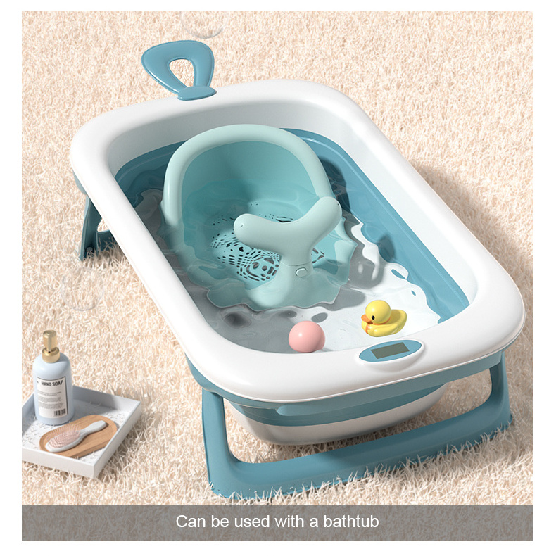 Newborn Bathtub For Kids Bathting Soft Bath Tub Children Bath Chair Plastic Baby Bath Seat