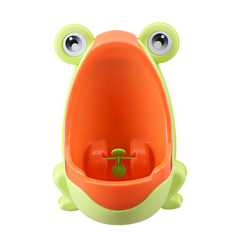 Frog Urinal Baby Boys Portable Baby Potty Training Urinal with Funny Aiming Target Toddler Boys Potty Trainer