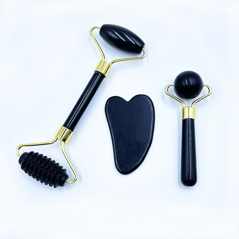 Competitive Price  natural Gua Sha Jade Roller Private Label Stimulate Collagen Production Jade Roller and Gua Sha Kit