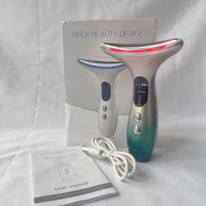 Face and Neck Lift Massager LED Photon Therapy Skin Tightening Face Lifting Machine Face Neck Lifting Massager