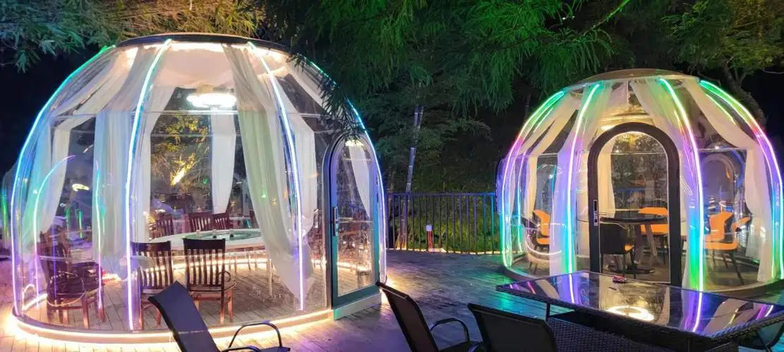 Large Size Transparent Igloo Dome House Inflatable Dome Tent Bubble Tent Camping Tent With Outdoor Glamping