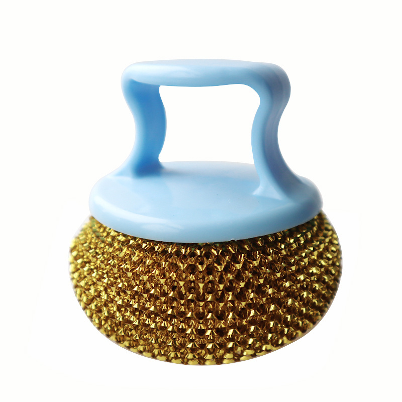 High Quality Cleaning Brush Scrubber, Kitchen Soap Dispense Polyester Dish Bowl Cleaning Brush