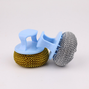 High Quality Cleaning Brush Scrubber, Kitchen Soap Dispense Polyester Dish Bowl Cleaning Brush