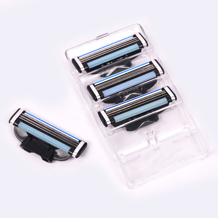 3 blades cartridges 5 Blades Good Quality Replace Razor Mens Safety Shaving Razor