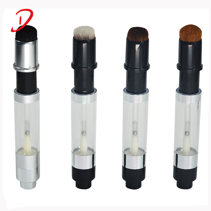 Dongmei Refillable Dispensing Mineral Powder Pump Makeup Brush Private Logo refillable body powder brush