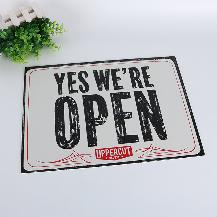 High Quality Custom Plastic Double Sided Acrylic Window Door Open Closed Plaque Sign