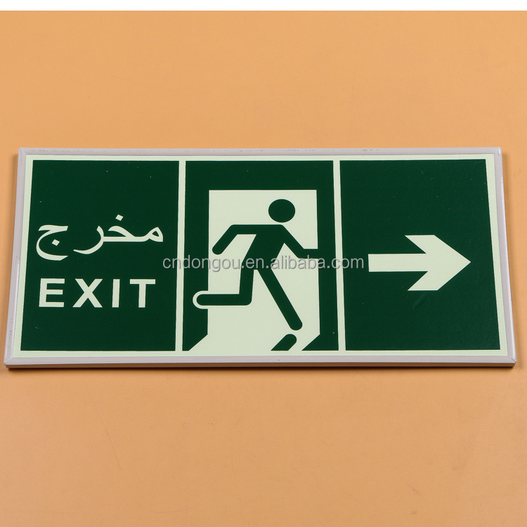 Luminous Fire Emergency Exit Warning Sign Safety Sign