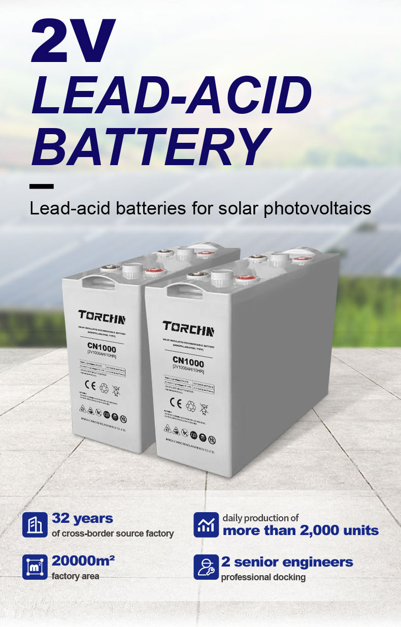 TORCHN 2V 1000AH 2000Ah 3000AH Gel Battery UPS 2 Volt 1000Ah 2000Ah Solar Battery