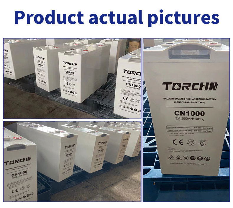 TORCHN 2V 1000AH 2000Ah 3000AH Gel Battery UPS 2 Volt 1000Ah 2000Ah Solar Battery