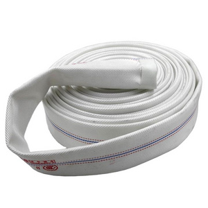 8bar -16bar 1-1/2",2" Single Jacket Fire hose from synthetic textile PVC PU coated canvas fire fighting hose