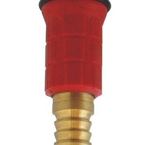 1",3/4" For fire hose reel red plastic and brass straight stream and fog fire hose reel nozzle