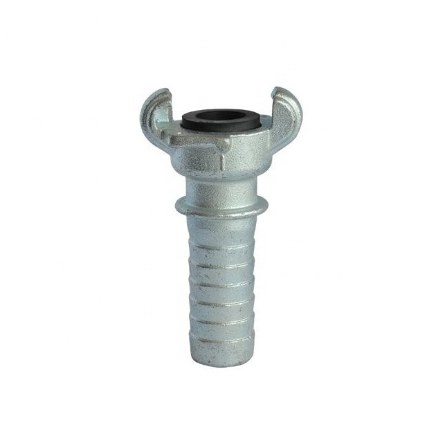 Carbon Steel US Chicago type Hose Ends Zinc Plated two Lugs Universal Crowfoot Claw Coupling hose end