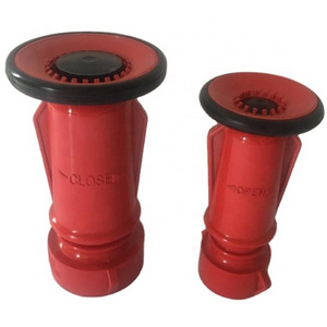 3/4" 1" 1.5" Red plastic fire fighting hose reel fire spray jet nozzle