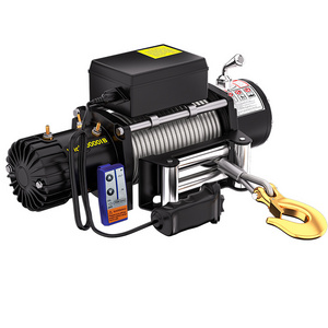 custom 12v 24v  Wireless Control Synthetic Rope 5000lbs 16000lbs 15000 Lbs Electric Winch