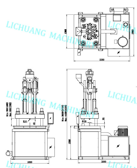 120ton 200ton 250ton 300ton High Production Led Bulb Assembly Machine Housing Rotary Tables Vertical Injection Molding Machine