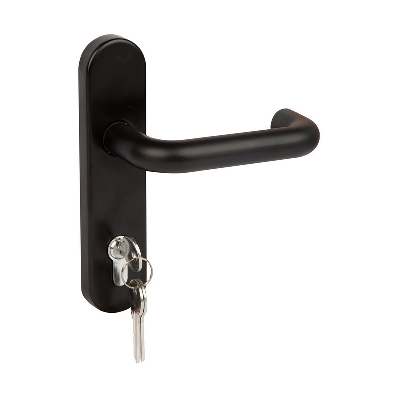 Economical Handle Lock with Plate Iron Trim lever handle for Panic bar