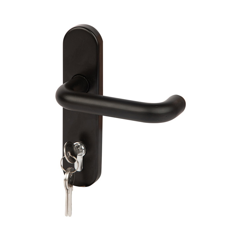 Economical Handle Lock with Plate Iron Trim lever handle for Panic bar