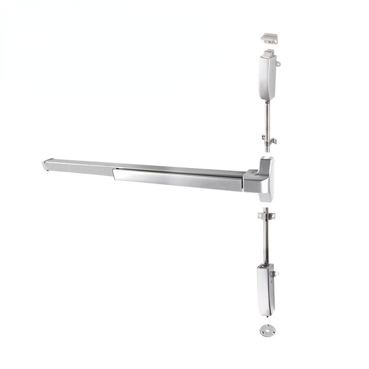 Vertical Rod CE fire rated 3H Panic Exit Device Two points lock Panic Bar for Security Exit