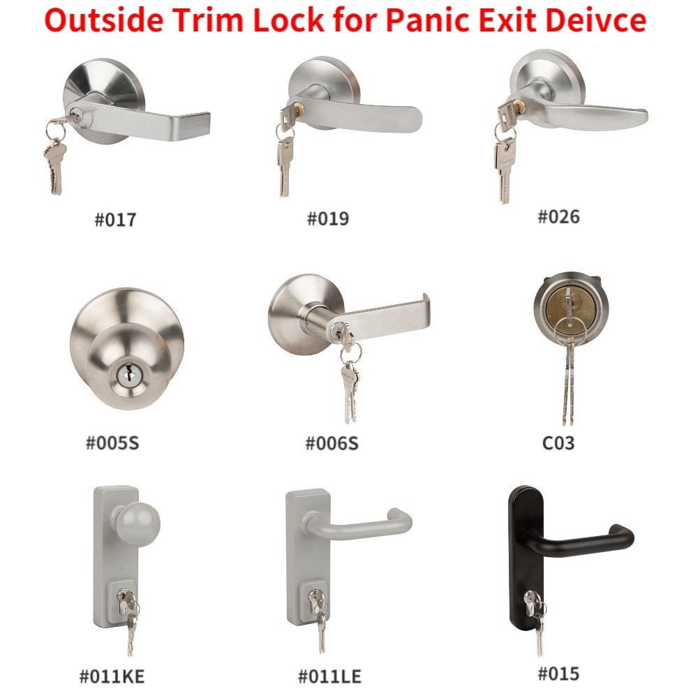 DOOR PANIC EXIT DEVICE Business narrow door Panic Exit device with DC 5V alarm