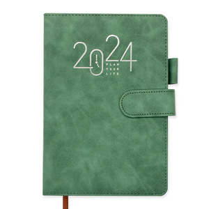 Wholesale Custom Logo 2024 Hardcover To Do List Business Spanish Agenda Notebook with Pen Holder