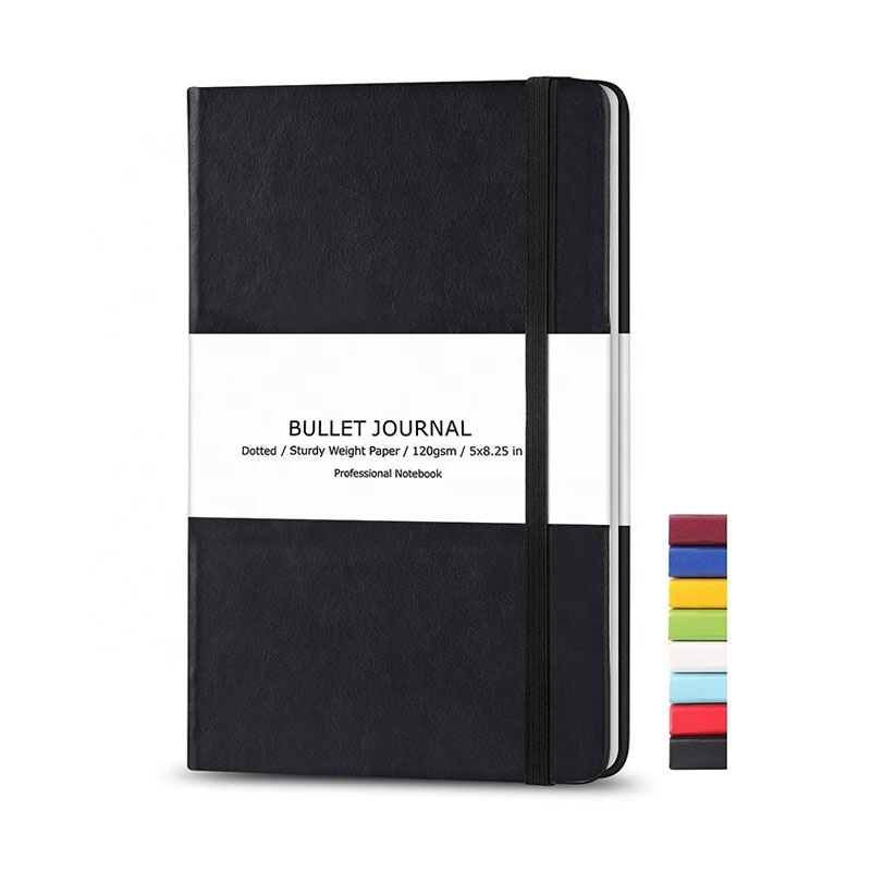 A5 Custom Printing Bujo Manufacturers Leather Cover Dot Bullets Journals